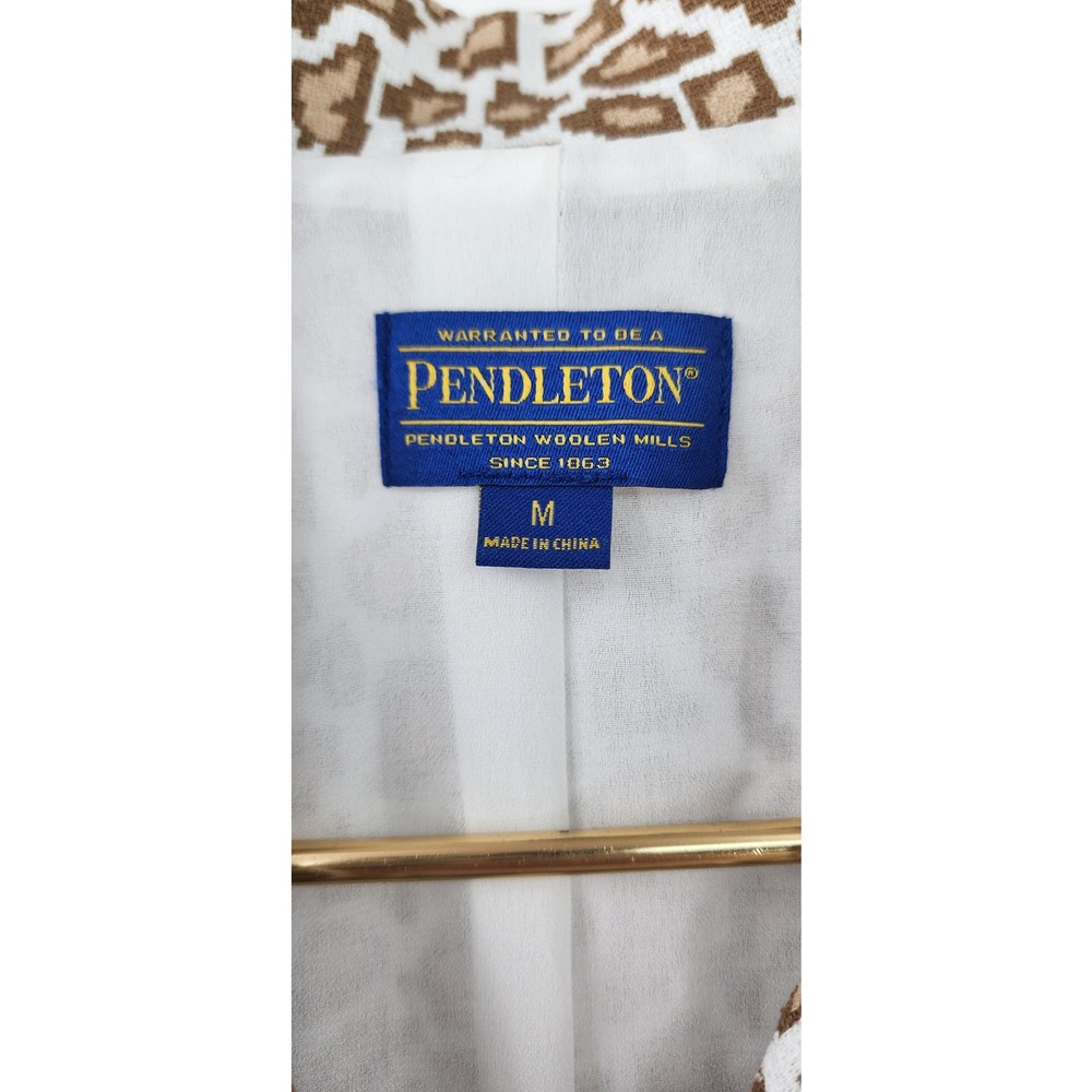 Pendleton Brown and Cream Leopard Print Jacket - Picture 9 of 11